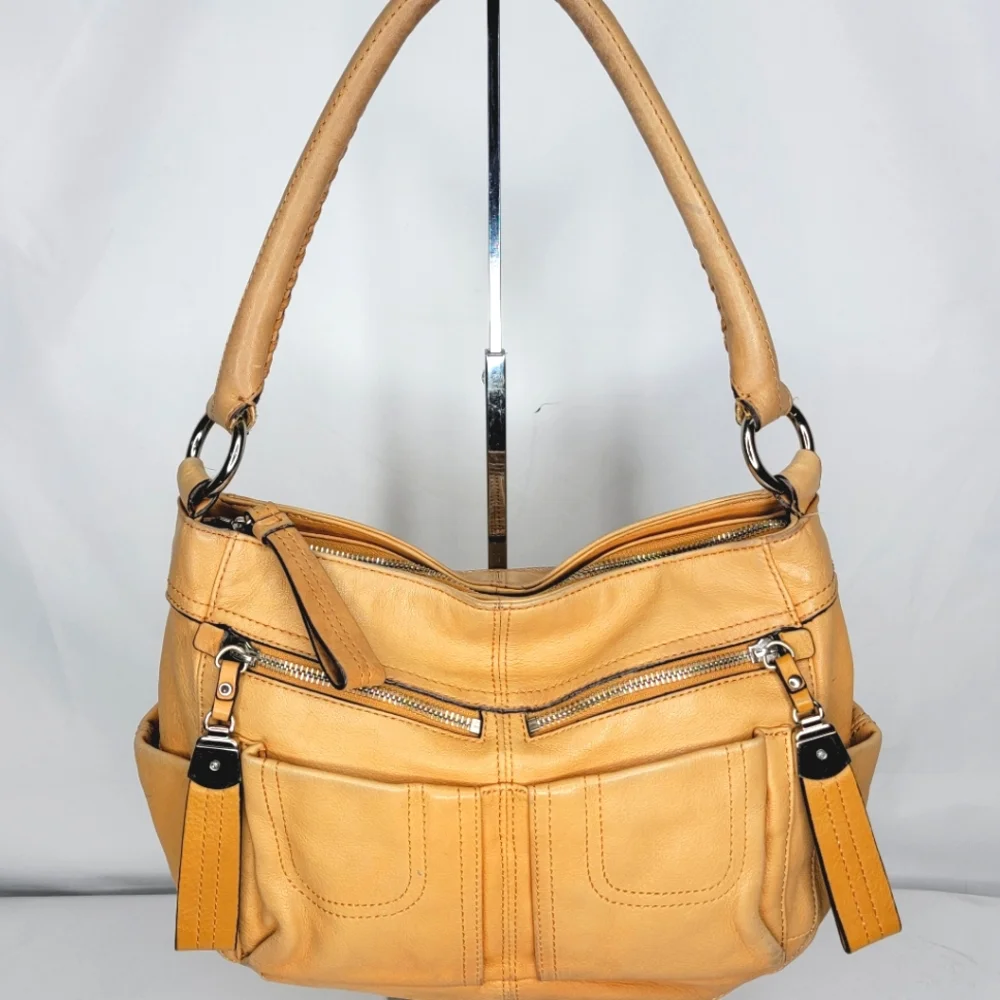 Tan B. Makowsky‎ Leather Satchel P21